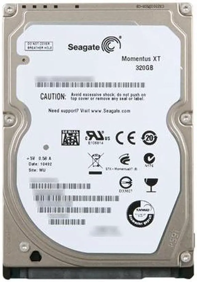 Alt view image 2 of 4 - Seagate Momentus XT ST93205620AS 320GB 7200 RPM 32MB Cache SATA 3.0Gb/s with NCQ 2.5" Solid State Hybrid Drive Bare Drive