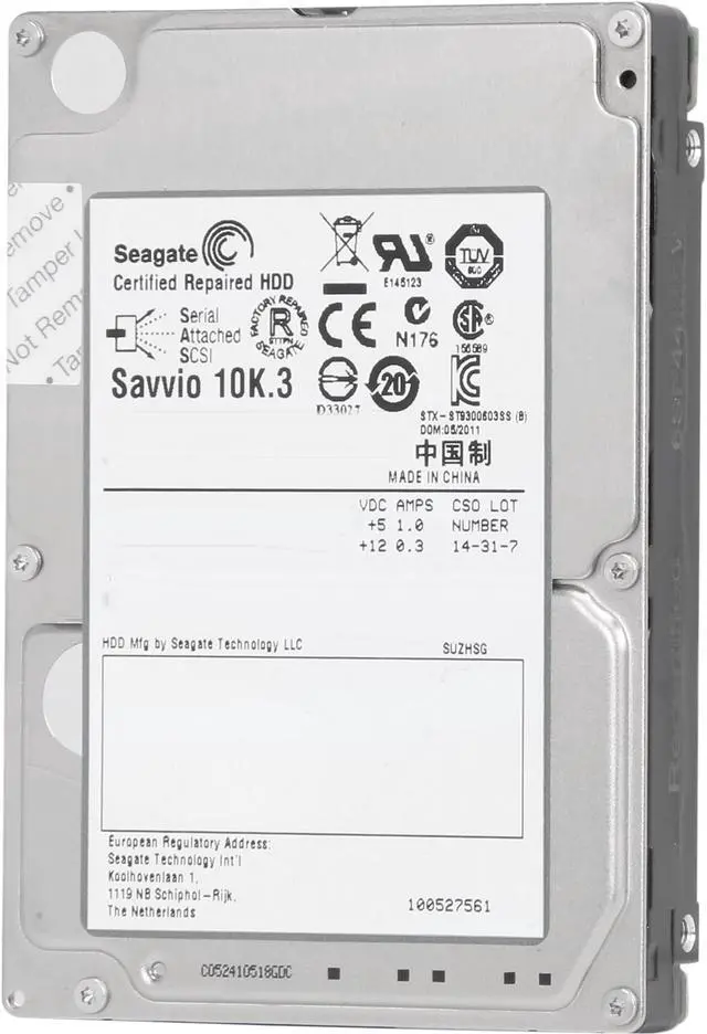 Main image of Seagate Savvio 10K.3 ST9300603SS 300GB 10000 RPM 16MB Cache SAS 6Gb/s 2.5" Internal Enterprise Hard Drive Bare Drive