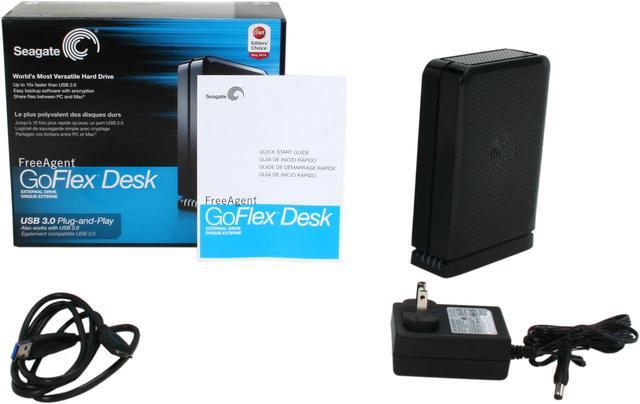 Alt view image 5 of 5 - Seagate FreeAgent GoFlex Desk 3TB USB 3.0 Desktop External Hard Drive