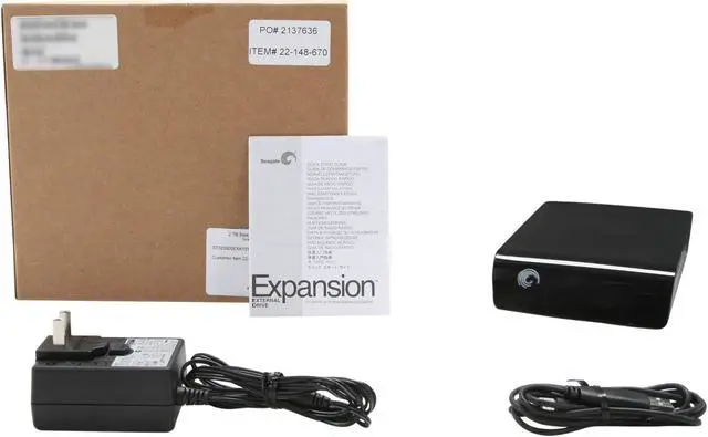 Alt view image 5 of 5 - Seagate Expansion 2TB USB 2.0 3.5" External Hard Drive ST320005EXA101
