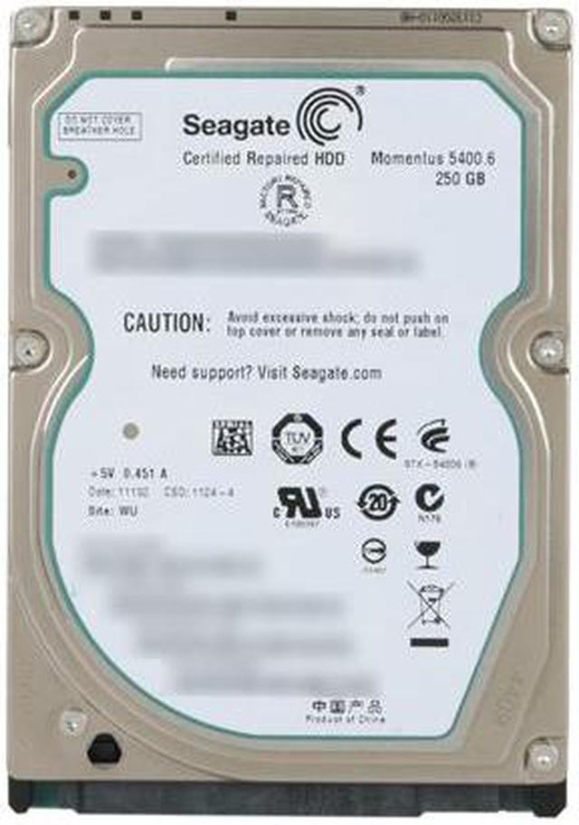 Refurbished: Seagate Momentus 5400.6 ST9250315AS 250GB 5400 RPM