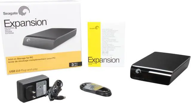 Alt view image 5 of 5 - Seagate Expansion 3TB USB 2.0 Desktop External Hard Drive