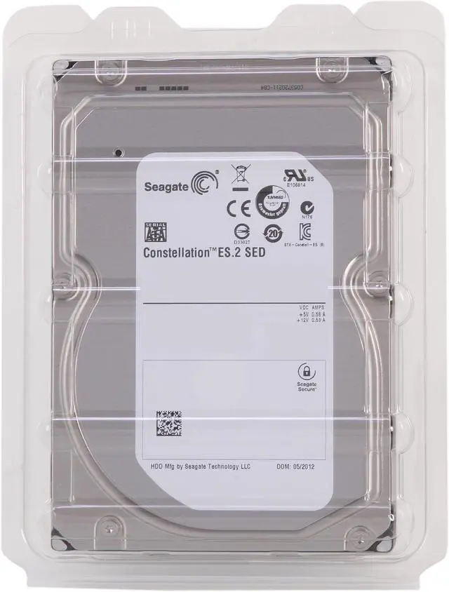 Alt view image 5 of 5 - Seagate Constellation ES.2 ST33000651NS 3TB 7200 RPM 64MB Cache SATA 6.0Gb/s 3.5" Internal Hard Drive Bare Drive New Pull