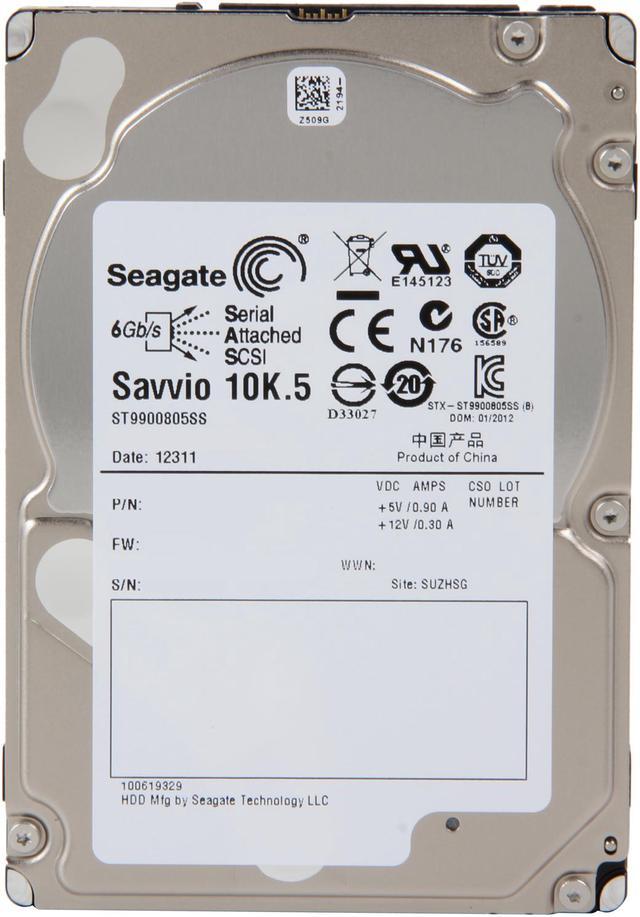 Seagate Savvio 10K.5 ST9900805SS 900GB 10000 RPM 64MB Cache SAS