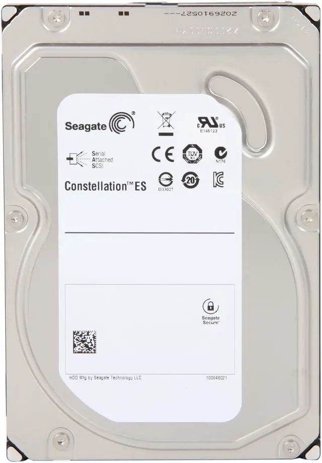Alt view image 2 of 4 - Seagate Constellation ES ST1000NM0021 1TB 7200 RPM 64MB Cache SAS 6Gb/s 3.5" Internal Enterprise Hard Drive with Secure Encryption Bare Drive
