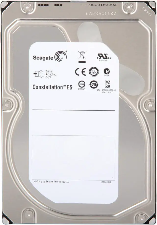 Alt view image 2 of 4 - Seagate Constellation ES ST2000NM0001 2TB 7200 RPM 64MB Cache SAS 6Gb/s 3.5" Enterprise Internal Hard Drive Bare Drive