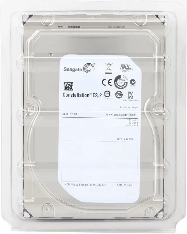 Alt view image 5 of 5 - Seagate Constellation ES.2 ST32000645NS 2TB 7200 RPM 64MB Cache SATA 6.0Gb/s 3.5" Enterprise Internal Hard Drive Bare Drive