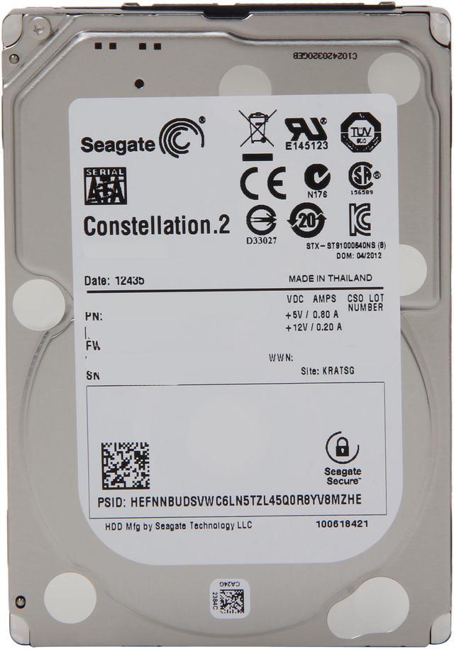 Alt view image 2 of 4 - Seagate Constellation.2 ST91000641NS 1TB 7200 RPM 64MB Cache SATA 6.0Gb/s 2.5" Internal Enterprise Hard Drive Bare Drive