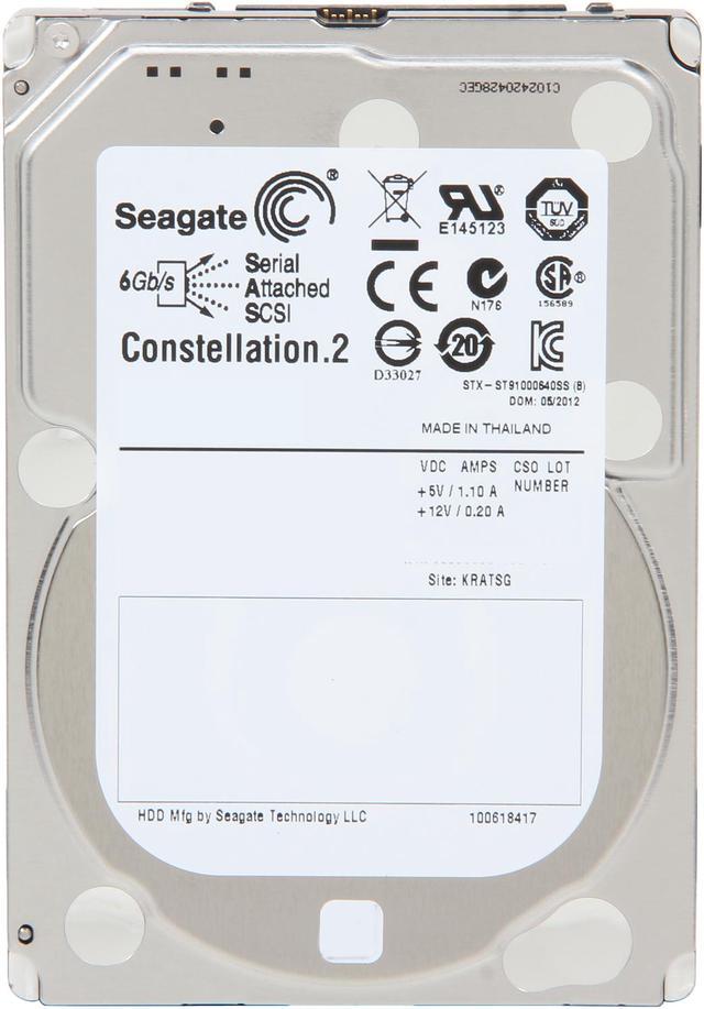 Seagate Constellation.2 ST91000640SS 1TB 7200 RPM 64MB Cache SAS 6Gb/s 2.5