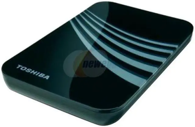 Main image of TOSHIBA 320GB Black with blue flower pattern External Hard Drive 3 Year Manufacturer Warranty HDDR320E03X