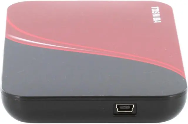 Alt view image 2 of 9 - TOSHIBA 640GB USB 2.0 2.5" Portable External Hard Drive HDDR640E04XR Rocket Red