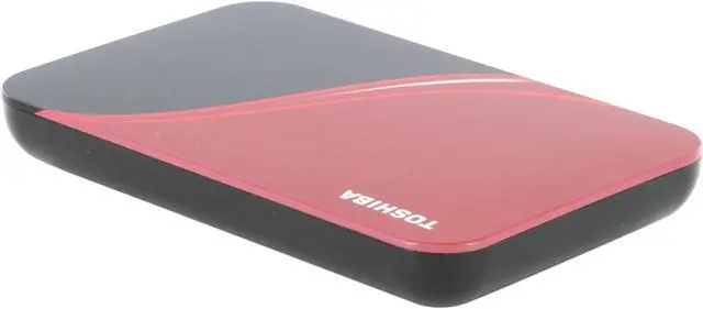 Alt view image 5 of 9 - TOSHIBA 640GB USB 2.0 2.5" Portable External Hard Drive HDDR640E04XR Rocket Red