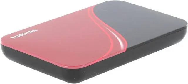 Alt view image 7 of 9 - TOSHIBA 640GB USB 2.0 2.5" Portable External Hard Drive HDDR640E04XR Rocket Red