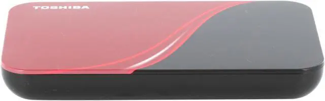 Alt view image 8 of 9 - TOSHIBA 640GB USB 2.0 2.5" Portable External Hard Drive HDDR640E04XR Rocket Red