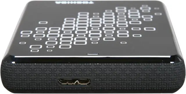 Alt view image 4 of 5 - TOSHIBA 1TB USB 3.0 2.5" Canvio 3.0 Plus Portable Hard Drive E05A100PBU3XS Black with Silver Accents