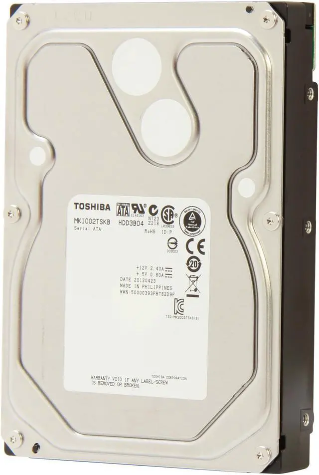 Main image of TOSHIBA MK1002TSKB 1TB 7200 RPM 64MB Cache SATA 3.0Gb/s 3.5" Enterprise Hard Drive