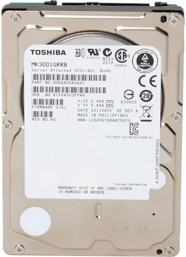 TOSHIBA MK1401GRRB 147GB 15000 RPM 32MB Cache SAS 6Gb/s 2.5