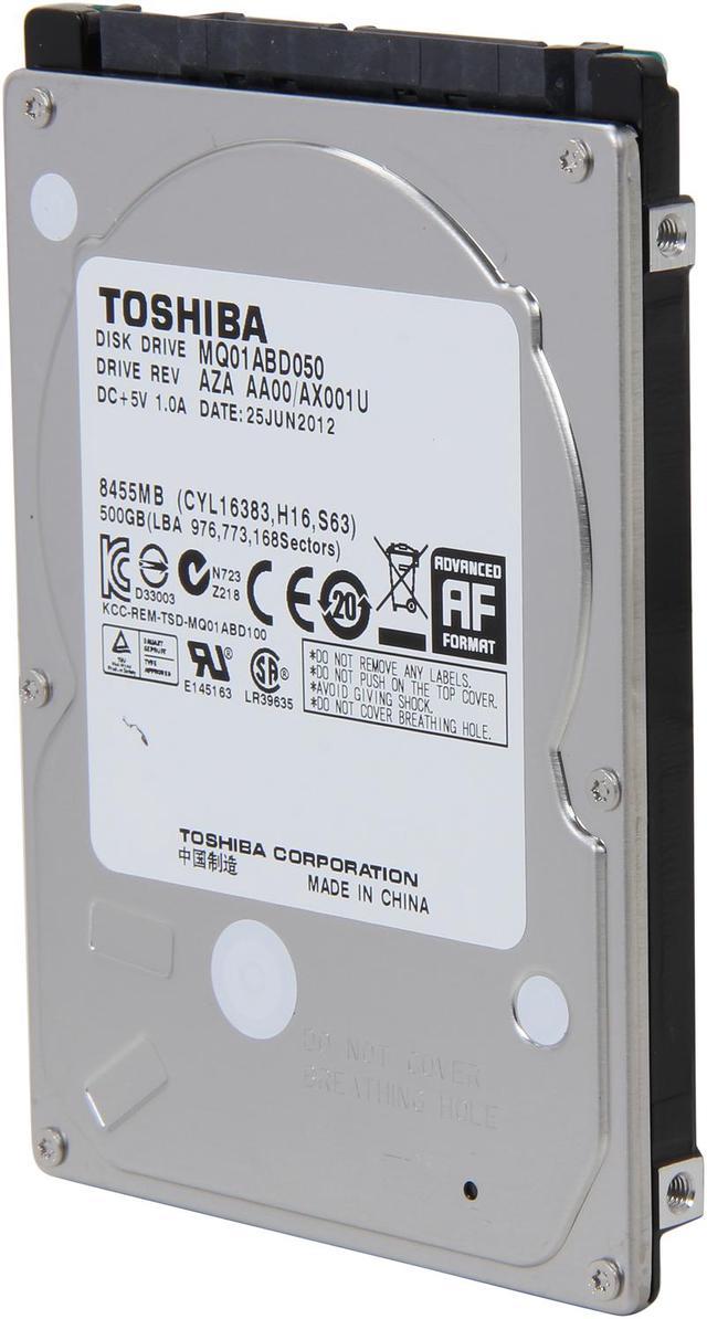 Neuf Disque Dur Toshiba 500GB 5400U/Min 8MB Cachette SATA II MQ01ABD050  2.5'' 