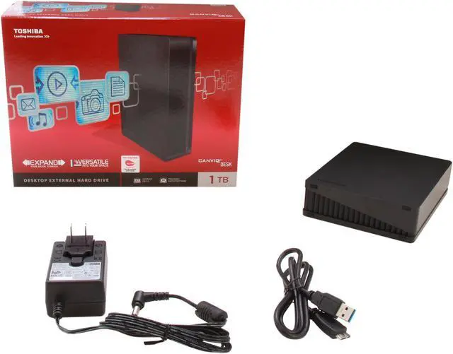 Alt view image 6 of 6 - TOSHIBA Canvio Desk 1TB USB 3.0 3.5" Desktop External Hard Drive HDWC110XK3J1 Black