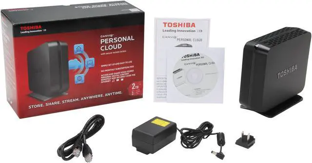 Alt view image 5 of 5 - TOSHIBA HDNB120XKEG1 2TB Canvio Personal Cloud