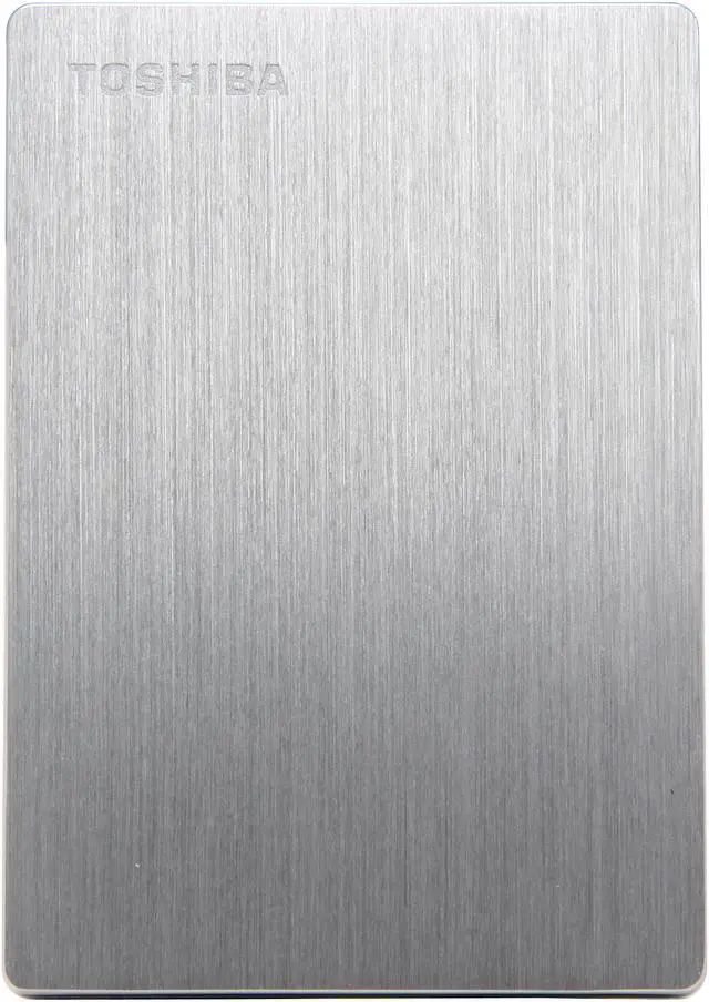 Alt view image 2 of 6 - TOSHIBA 500GB Canvio Slim Portable Hard Drive USB 3.0 Model HDTD105XS3D1 Silver