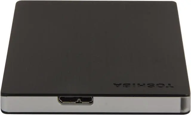 Alt view image 4 of 6 - TOSHIBA 500GB Canvio Slim Portable Hard Drive USB 3.0 Model HDTD105XK3D1 Black