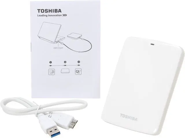 Alt view image 13 of 14 - TOSHIBA 750GB Canvio Connect External Hard Drive USB 3.0 Model HDTC707XW3A1 White