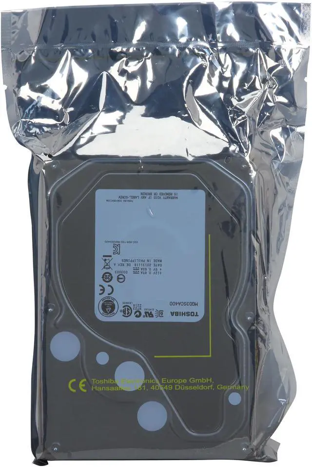 Alt view image 5 of 5 - TOSHIBA MG03SCA400 4TB 7200 RPM 64MB Cache SAS 6Gb/s 3.5" Internal Hard Drive Bare Drive