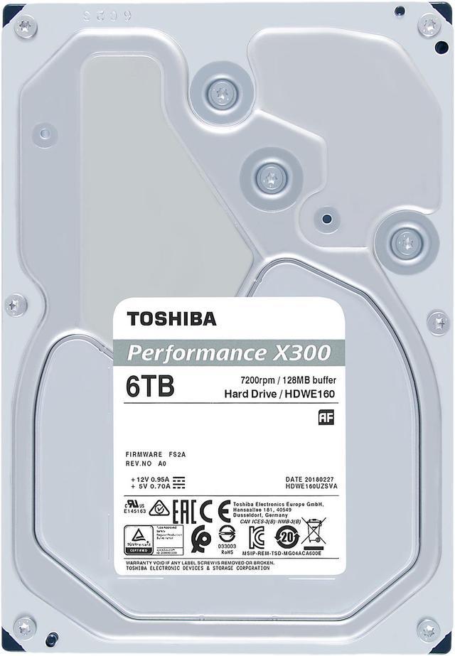 Toshiba X300 6TB Performance & Gaming Internal Hard Drive 7200 RPM