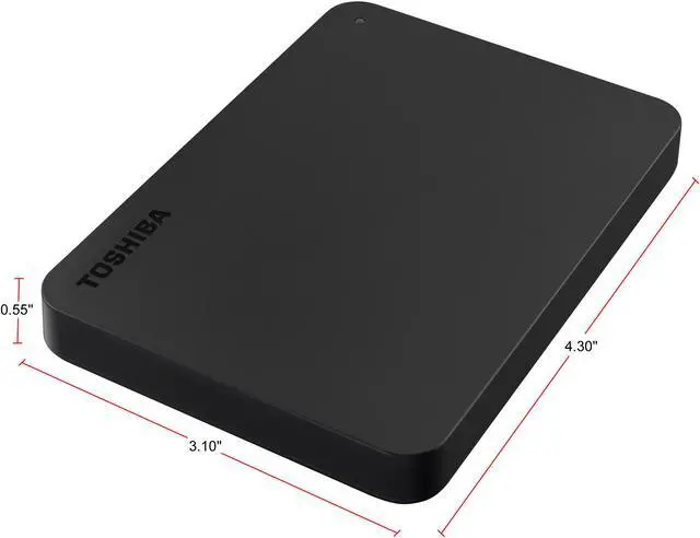Alt view image 5 of 11 - Toshiba Canvio Basics 2TB Portable External Hard Drive USB 3.0 Black - HDTB420XK3AA