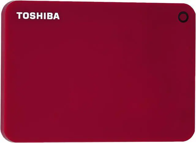 Alt view image 10 of 11 - Toshiba Canvio Advance 1TB Portable External Hard Drive USB 3.0 Red - HDTC910XR3AA