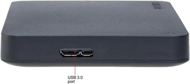 Alt view image 7 of 11 - Toshiba Canvio Basics 1TB Portable External Hard Drive USB 3.0 Black - HDTB410XK3AA