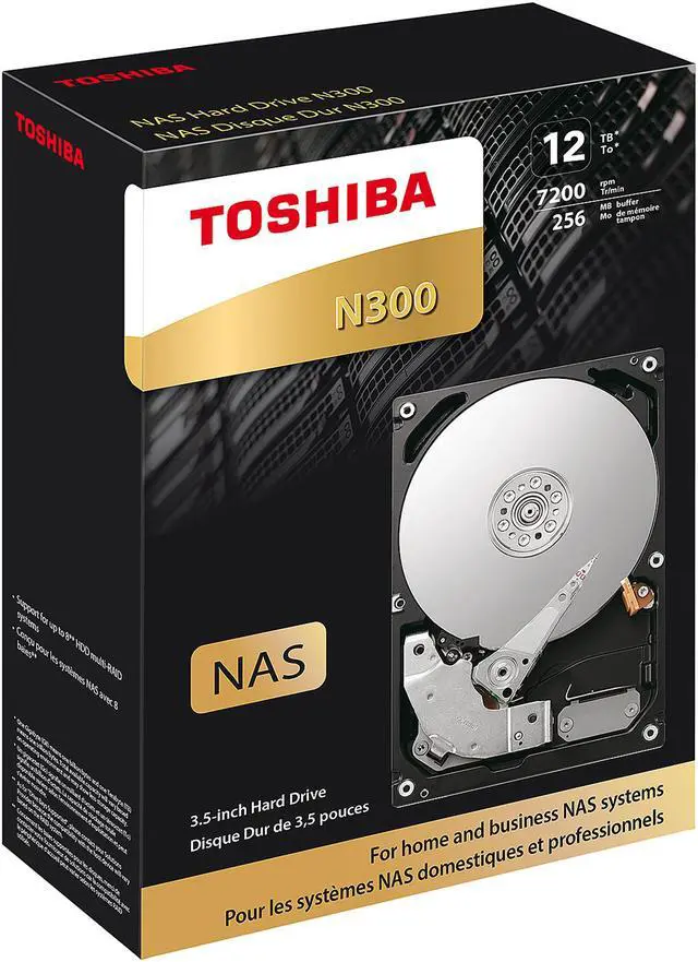Alt view image 12 of 12 - TOSHIBA N300 HDWG21CXZSTA 12TB 7200 RPM 256MB Cache SATA 6.0Gb/s 3.5" Internal Hard Drive