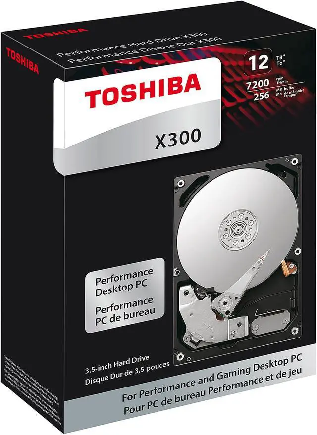 Alt view image 12 of 12 - TOSHIBA X300 HDWR21CXZSTA 12TB 7200 RPM 256MB Cache SATA 6.0Gb/s 3.5" Internal Hard Drive