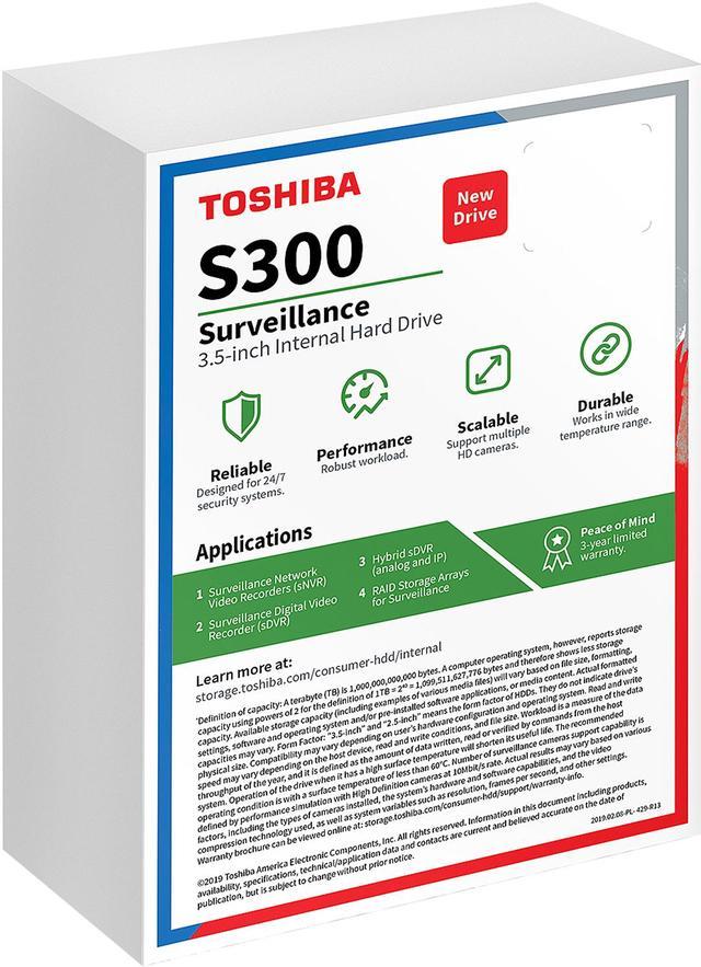 TOSHIBA S300 10TB 7200 RPM 3.5