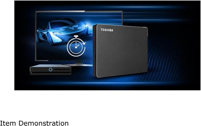 Alt view image 9 of 12 - TOSHIBA 1TB Canvio Gaming Portable External Hard Drive USB 3.0 Model HDTX110XK3AA Black