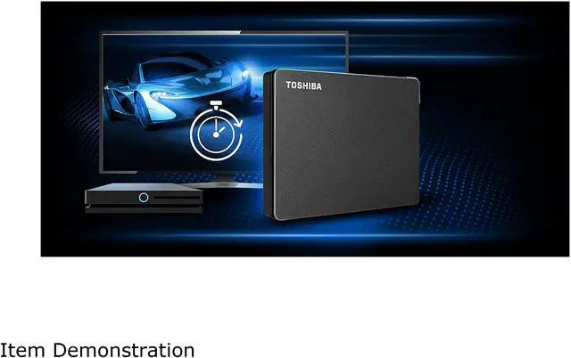 Alt view image 9 of 12 - TOSHIBA 2TB Canvio Gaming Portable External Hard Drive USB 3.0 Model HDTX120XK3AA Black