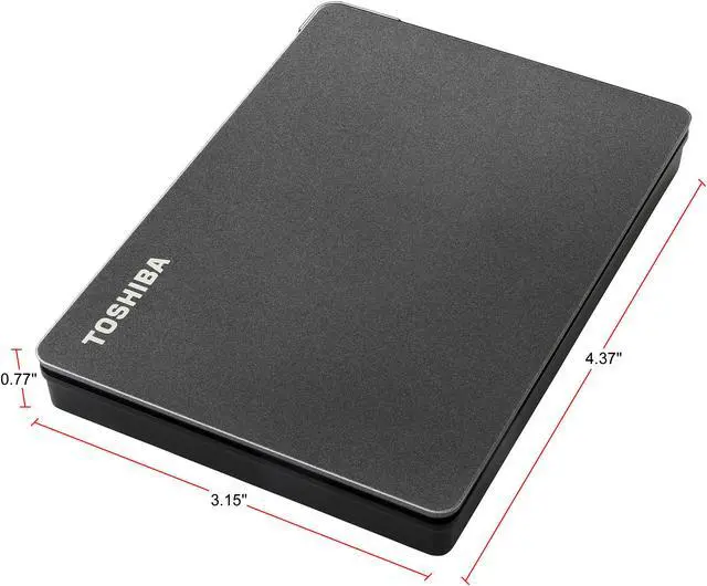 Alt view image 5 of 12 - TOSHIBA 4TB Canvio Gaming Portable External Hard Drive USB 3.0 Model HDTX140XK3CA Black