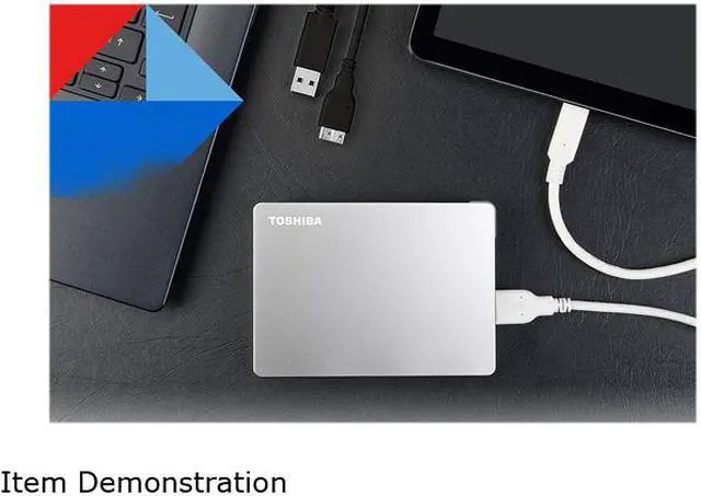 Alt view image 7 of 8 - TOSHIBA 1TB Canvio Flex Portable External Hard Drive USB 3.0 Model HDTX110XSCAA Silver