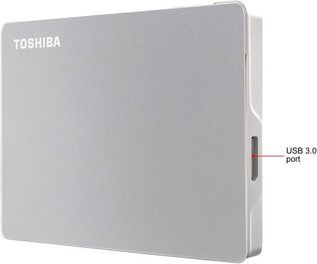 Alt view image 3 of 8 - TOSHIBA 1TB Canvio Flex Portable External Hard Drive USB 3.0 Model HDTX110XSCAA Silver