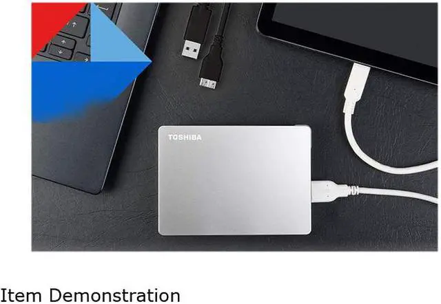 Alt view image 6 of 8 - TOSHIBA 4TB Canvio Flex Portable External Hard Drive USB 3.0 Model HDTX140XSCCA Silver