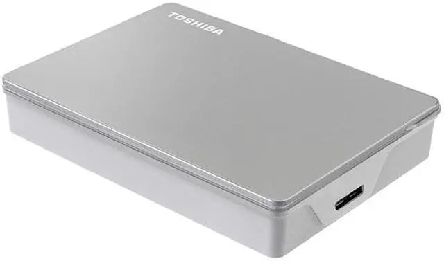 Alt view image 4 of 8 - TOSHIBA 4TB Canvio Flex Portable External Hard Drive USB 3.0 Model HDTX140XSCCA Silver