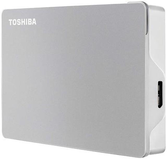 Alt view image 2 of 8 - TOSHIBA 4TB Canvio Flex Portable External Hard Drive USB 3.0 Model HDTX140XSCCA Silver