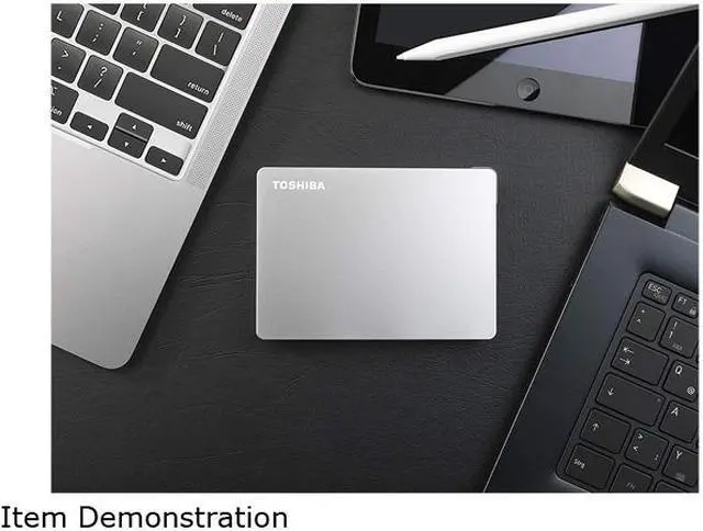 Alt view image 7 of 8 - TOSHIBA 4TB Canvio Flex Portable External Hard Drive USB 3.0 Model HDTX140XSCCA Silver