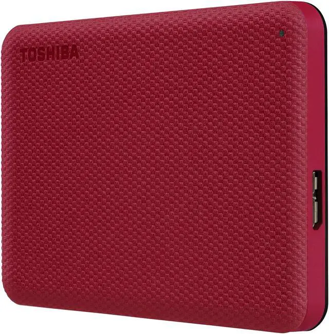 Alt view image 2 of 10 - TOSHIBA 1TB Canvio Advance Portable External Hard Drive USB 3.0 Model HDTCA10XR3AA Red