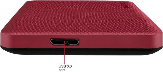 Alt view image 7 of 10 - TOSHIBA 1TB Canvio Advance Portable External Hard Drive USB 3.0 Model HDTCA10XR3AA Red