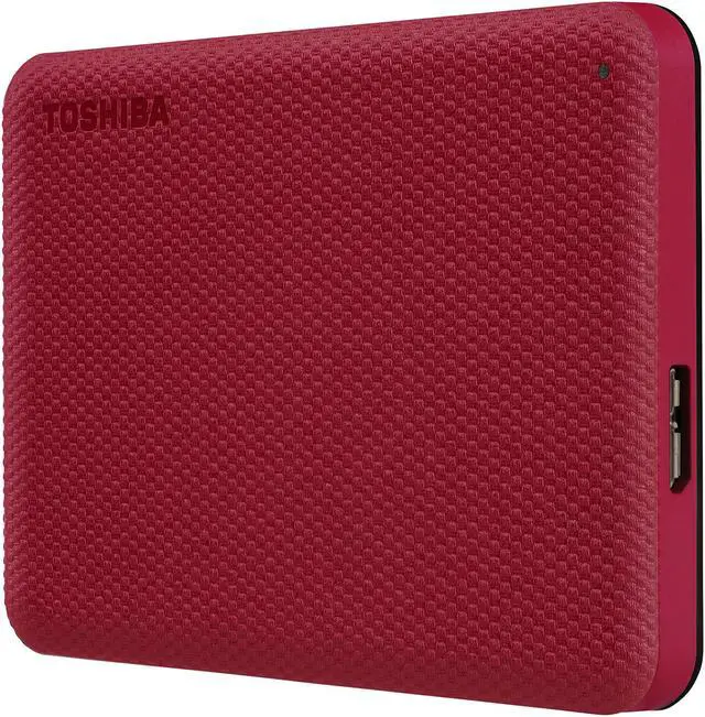 Alt view image 2 of 10 - TOSHIBA 2TB Canvio Advance Portable External Hard Drive USB 3.0 Model HDTCA20XR3AA Red