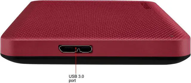 Alt view image 7 of 10 - TOSHIBA 2TB Canvio Advance Portable External Hard Drive USB 3.0 Model HDTCA20XR3AA Red