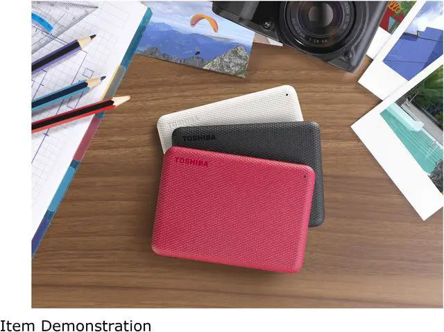 Alt view image 9 of 10 - TOSHIBA 4TB Canvio Advance Portable External Hard Drive USB 3.0 Model HDTCA40XR3CA Red