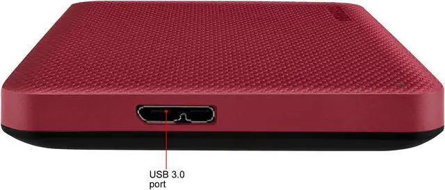 Alt view image 7 of 10 - TOSHIBA 4TB Canvio Advance Portable External Hard Drive USB 3.0 Model HDTCA40XR3CA Red